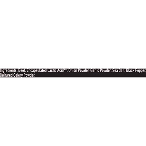 EPIC Beef Sea Salt Pepper bar ingredients with grass-fed beef and natural seasonings