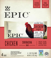 EPIC Chicken Sriracha Bar gym bag snack option.