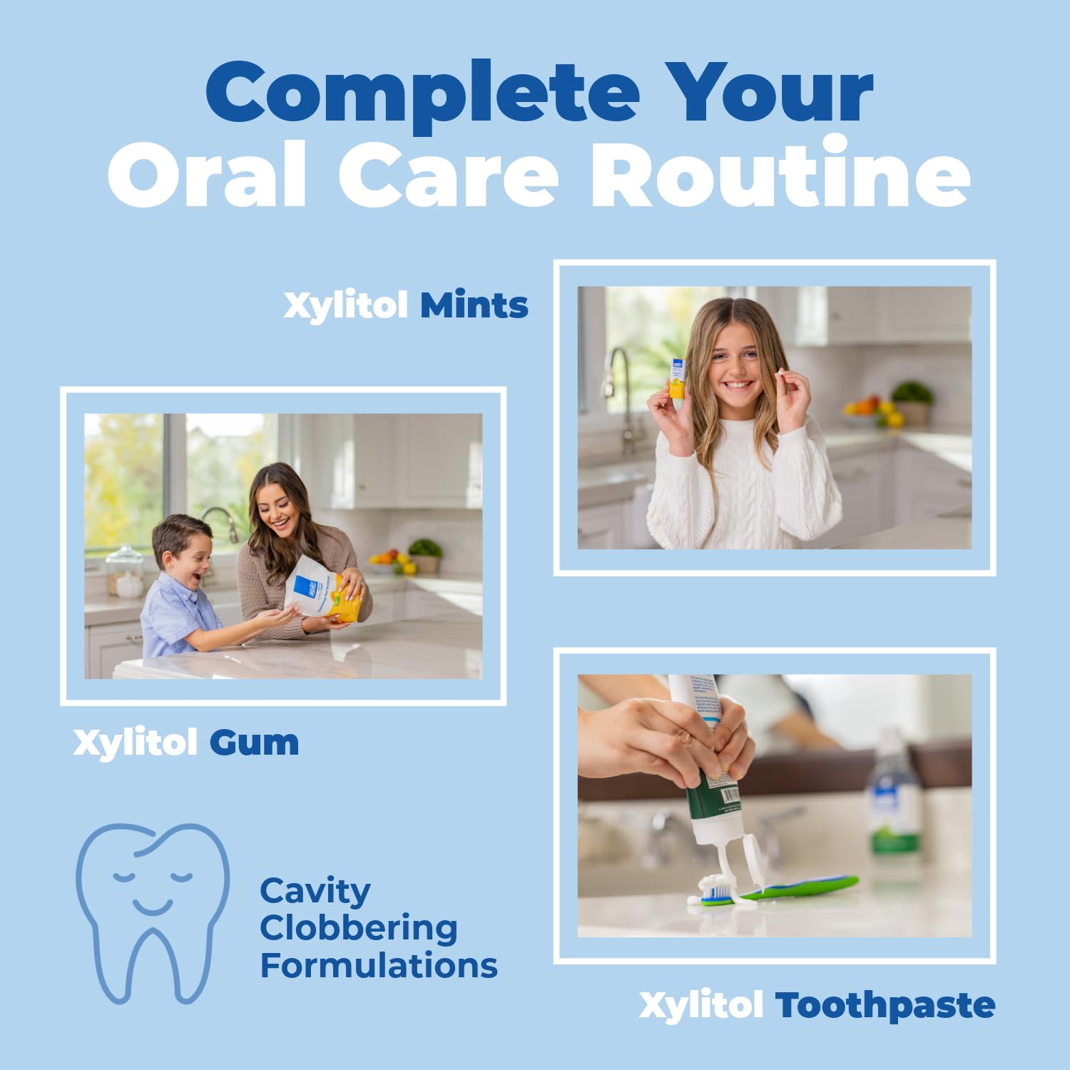 Epic Gum 3x50 pack front communicates value and convenient supply