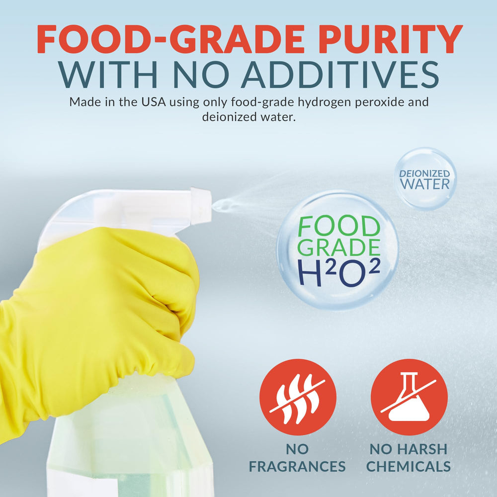 Epic Medical Supply ultra-concentrated H2O2 as a bleach alternative for cleaning.