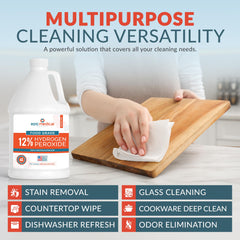 Epic Medical Supply H2O2 glass cleaning for streak-free shine.