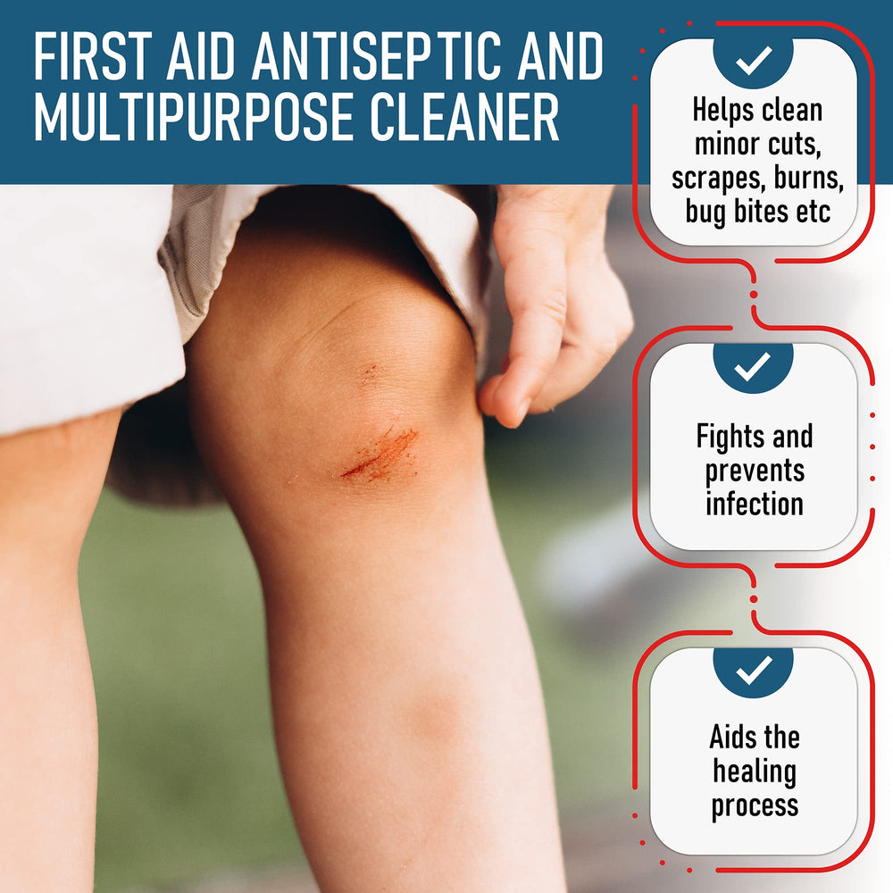 Epic Medical Supply hydrogen peroxide in a first aid kit with screw-on cap
