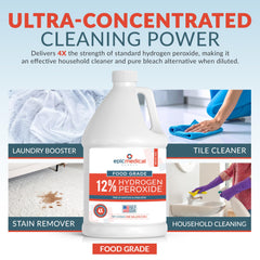 Epic Medical Supply 12% H2O2 stain removal for tough stains.