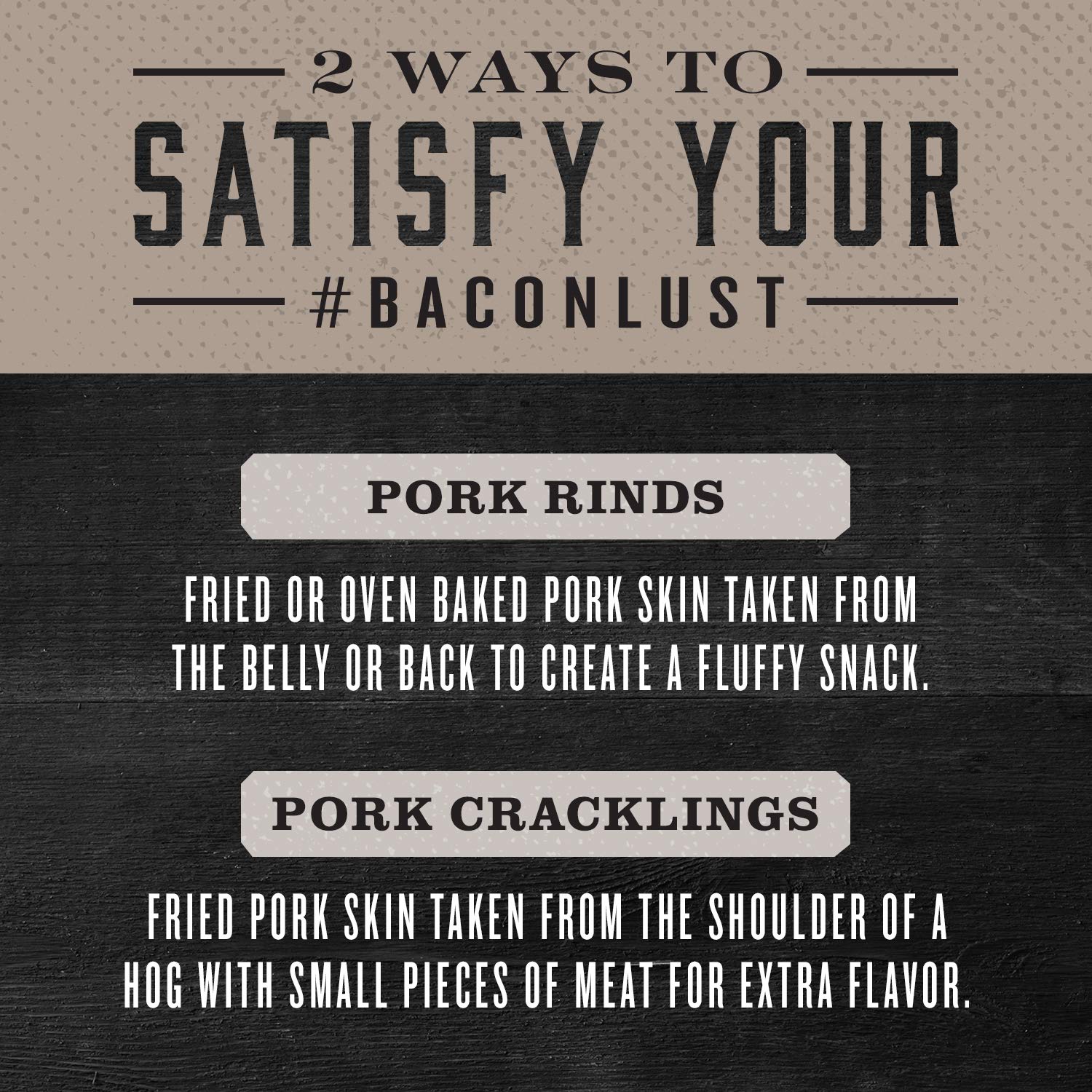 On the go EPIC sea salt and pepper pork rinds ideal for travel or gym bag