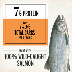 EPIC Smoked Maple Salmon Strip texture close shot emphasizes rich color and savory aroma.