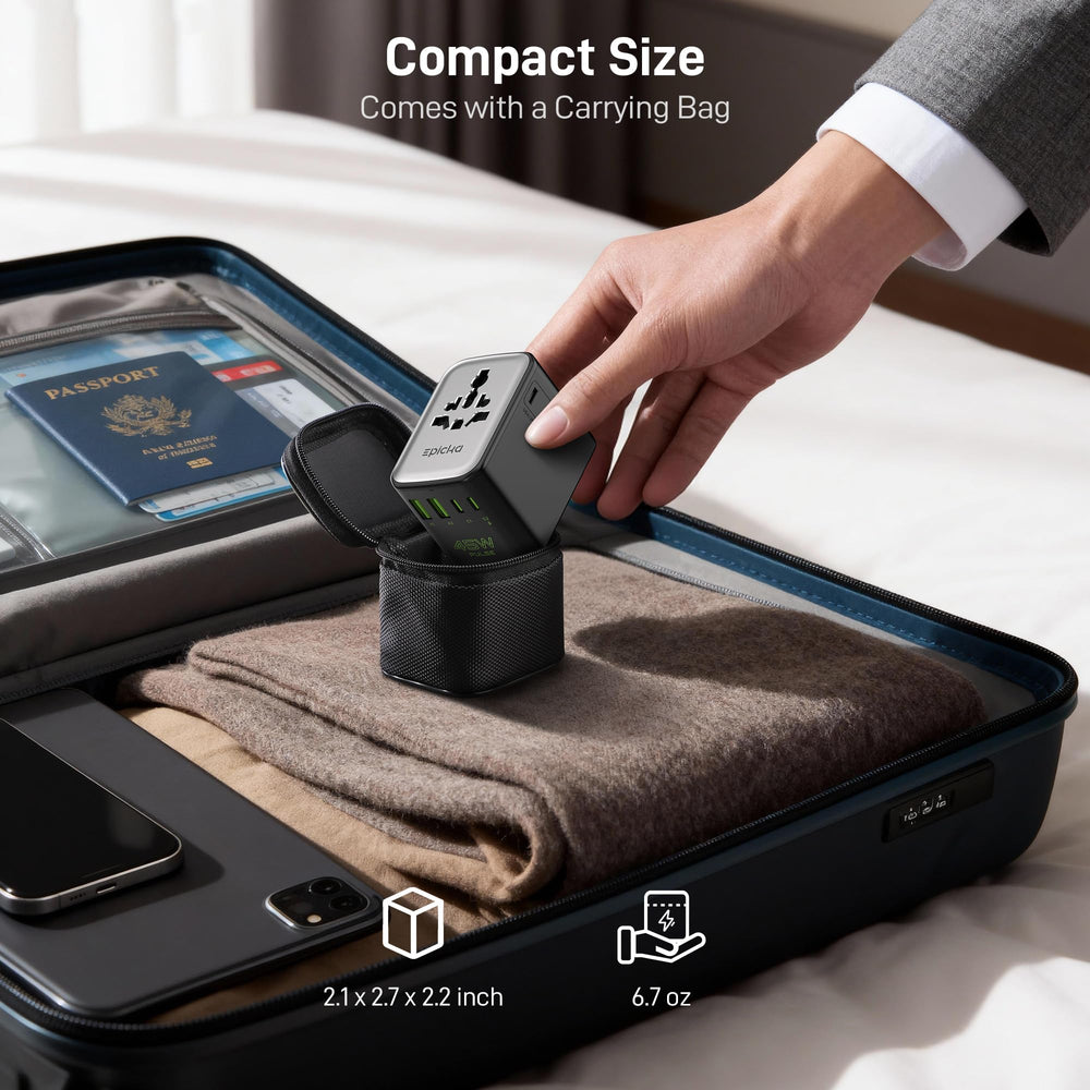 EPICKA Pulse Duo included-items-case lists adapter, case, and manual