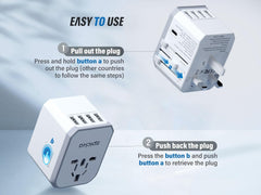 EPICKA TA-105 four USB-A ports support simultaneous device charging.