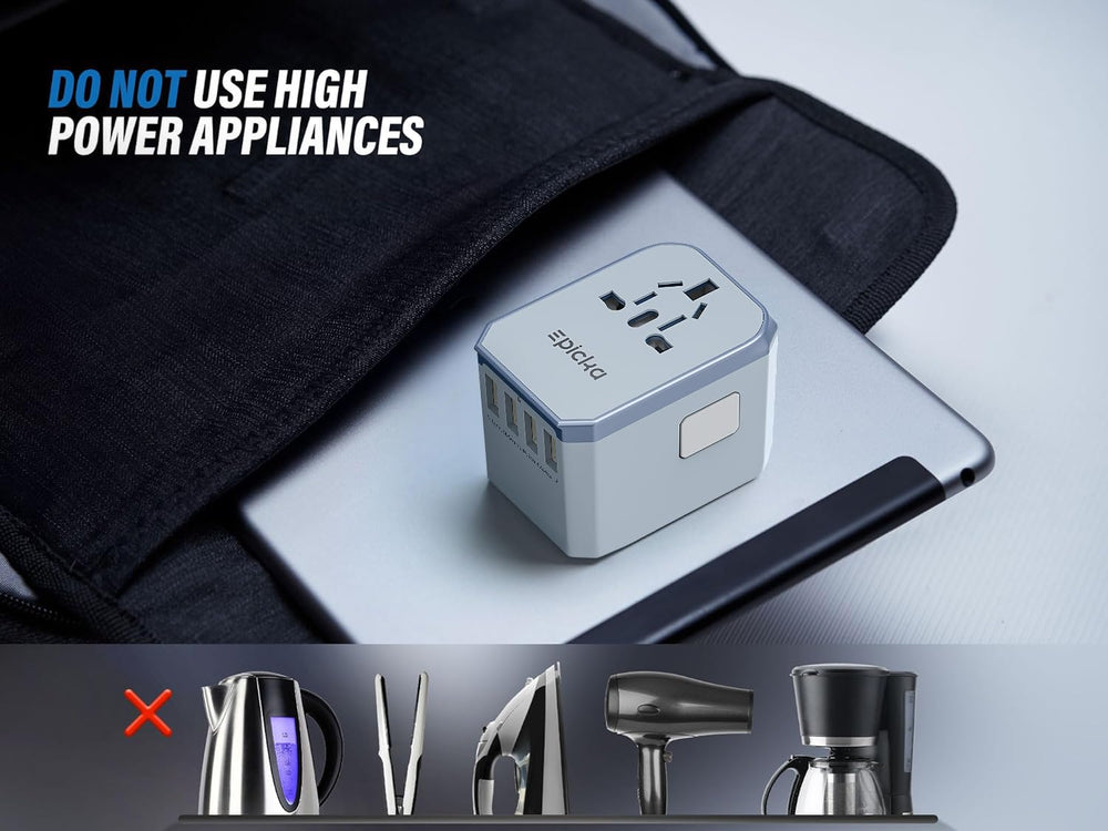 EPICKA TA105 four USB-A ports for simultaneous device charging.
