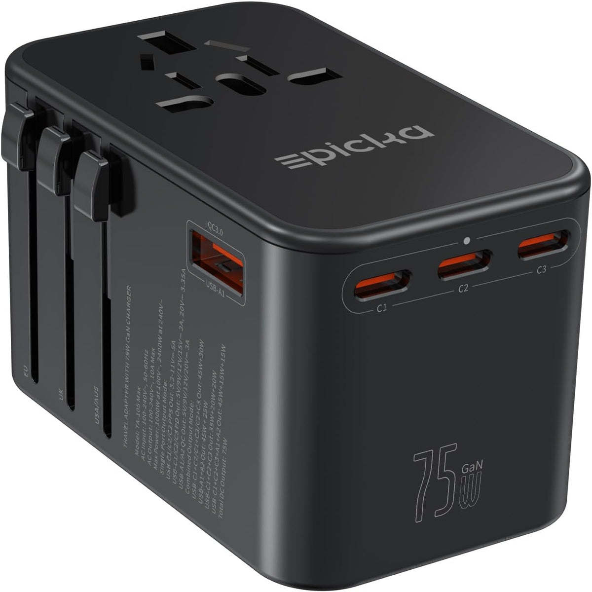 EPICKA TA-105 Max front view, compact travel-friendly design