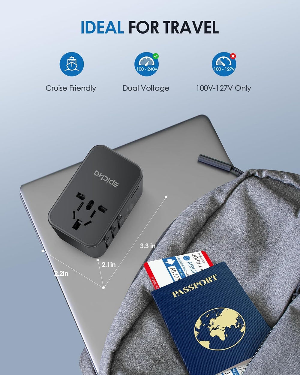 EPICKA TA-105 Max built-in fuse and safety certifications