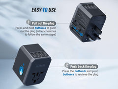 Epicka travel adapter four USB-A ports for multiple devices