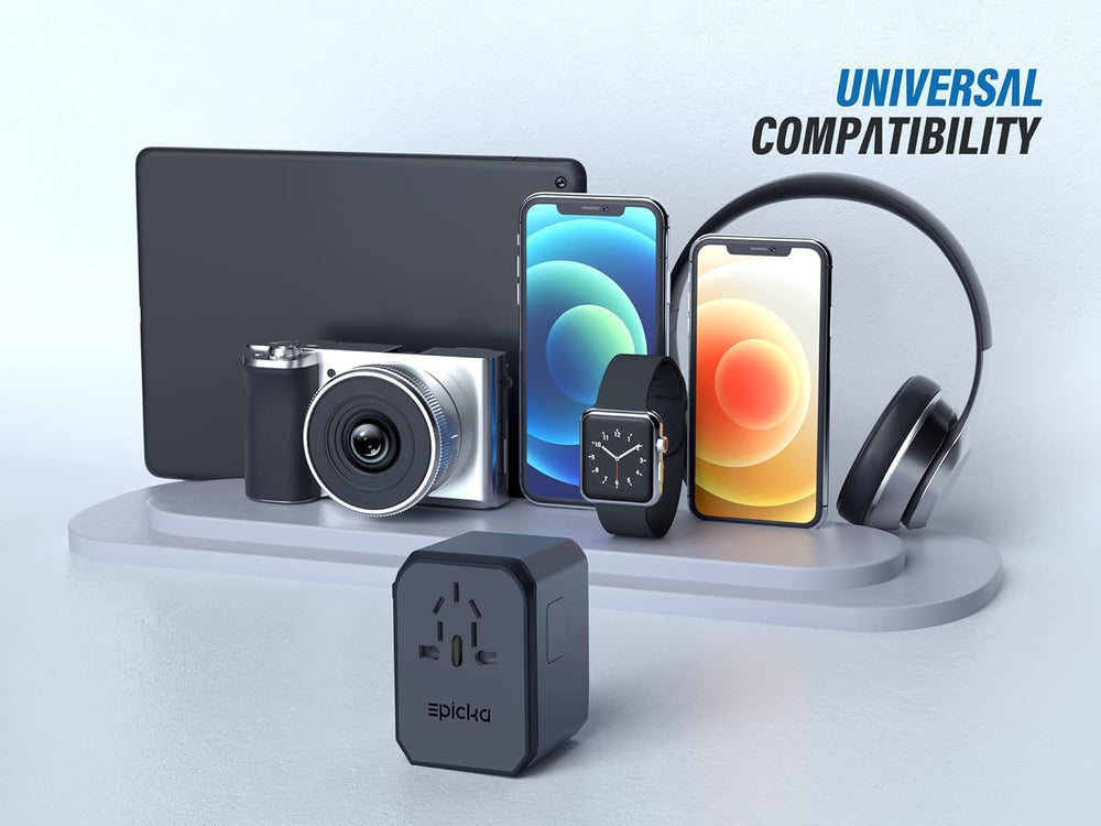 Four USB-A ports handle multiple accessories together.