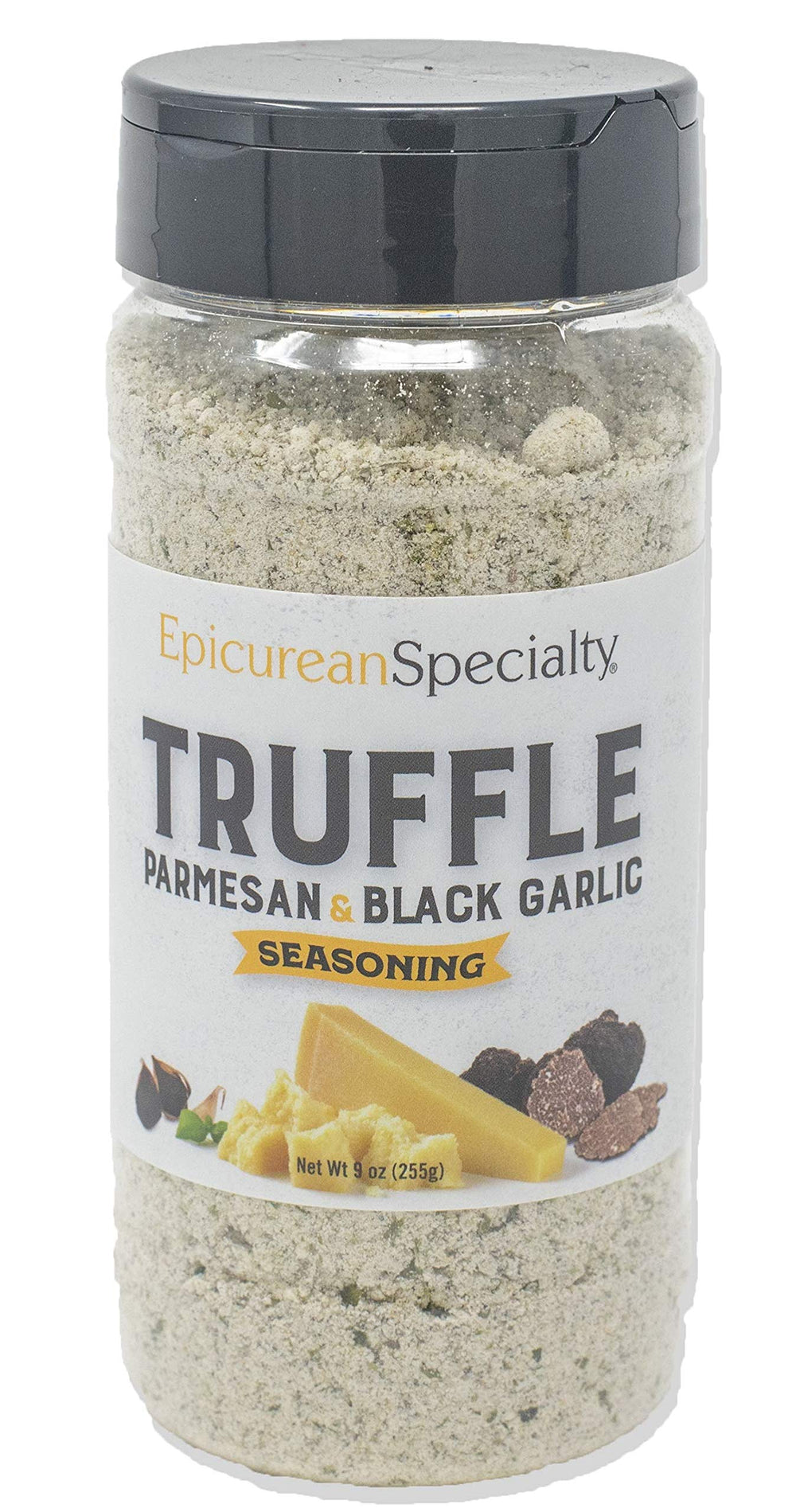 Epicurean Specialty Truffle Seasoning sprinkles on roasted potatoes for a rich aroma.