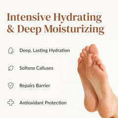 Epielle foot masks moisturizing socks on feet for deep hydration.