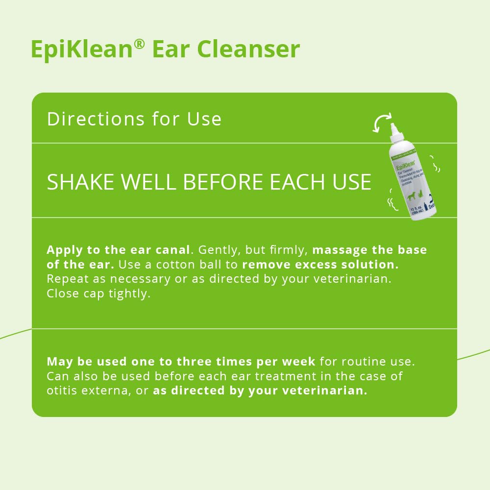EpiKlean ear cleanser cat application for gentle routine care.