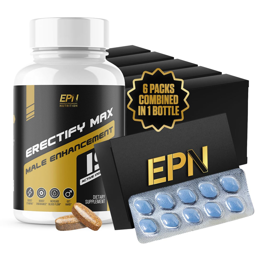 ERECTIFY MAX bottle front view by EPN Supplements, ideal for quick daily use.