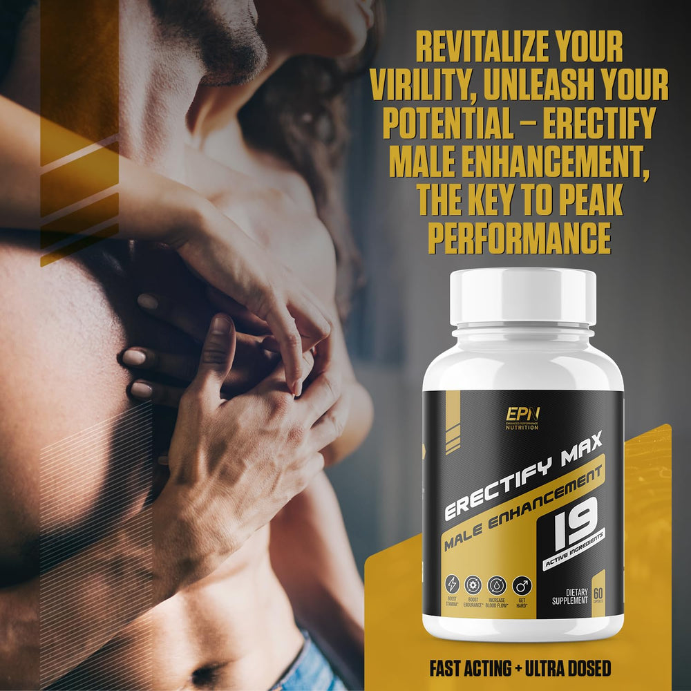 ERECTIFY MAX capsules in hand, ready for a discreet daily regimen.