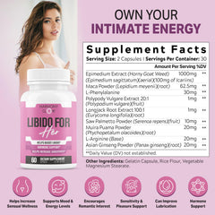 EPN Libido for Her capsules ready to take, supporting mood and vitality.