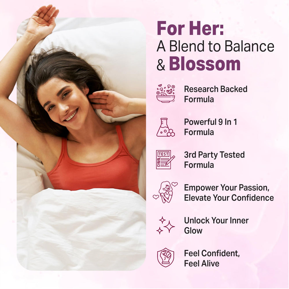 Label view of Libido for Her, highlighting natural ingredients designed for female wellness.