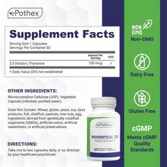 EPOTHEX Bioidentical T2 capsules closeup highlights easy-to-take daily capsules.