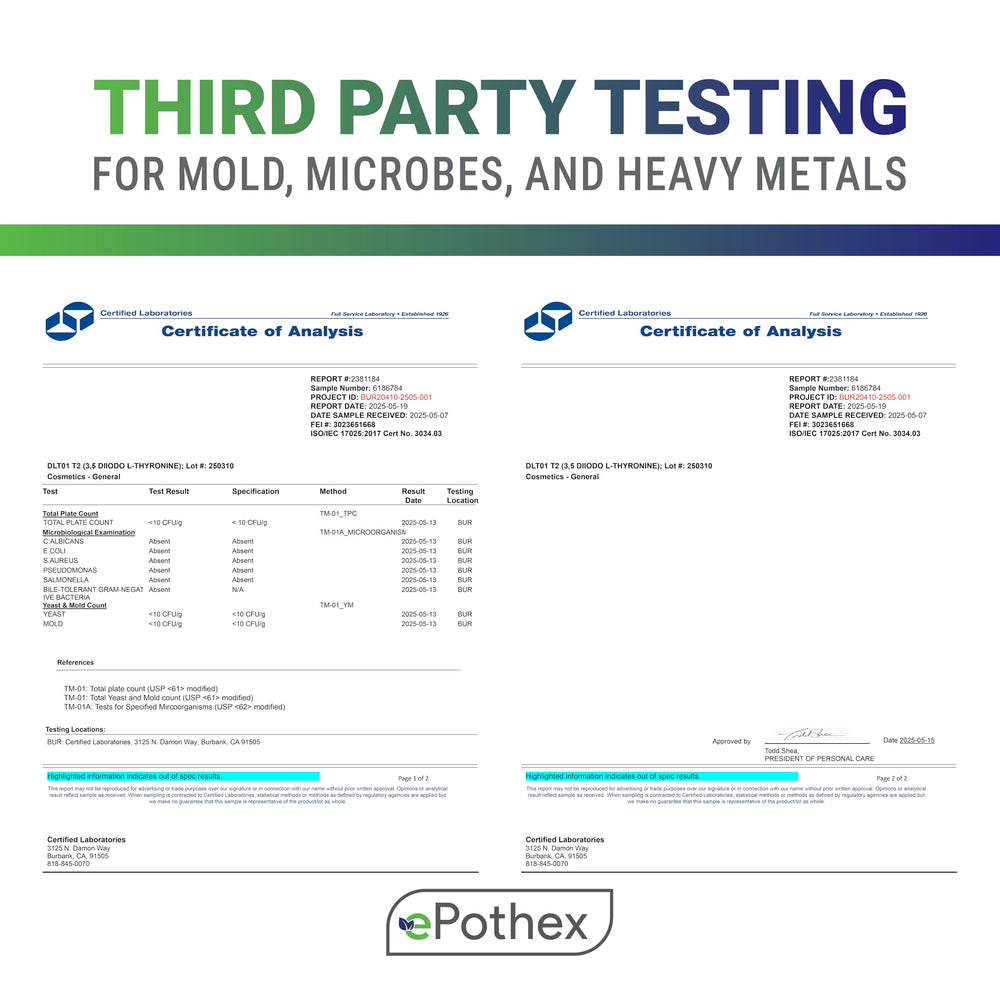 EPOTHEX Bioidentical T2 shelf-ready presentation invites everyday use.