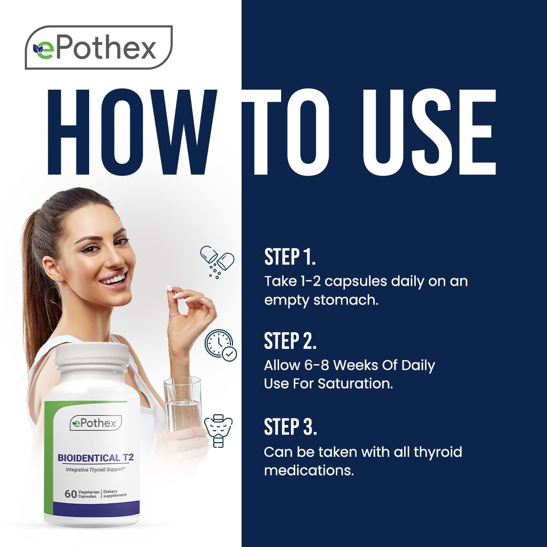 EPOTHEX Bioidentical T2 tablets on a table scene illustrate daily routine integration.