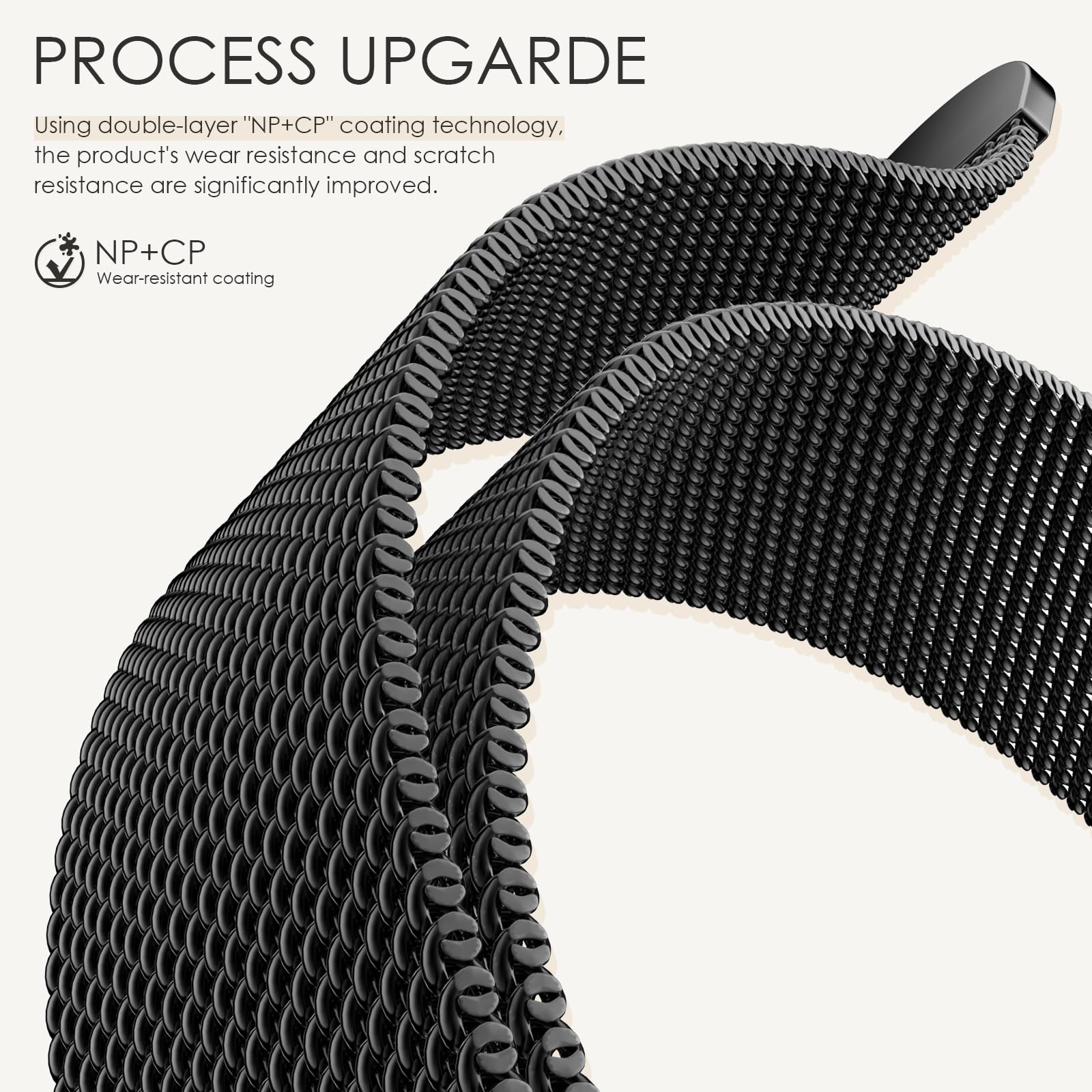 EPULY Original Milanese Loop Band compatible across Apple Watch sizes 38–49mm