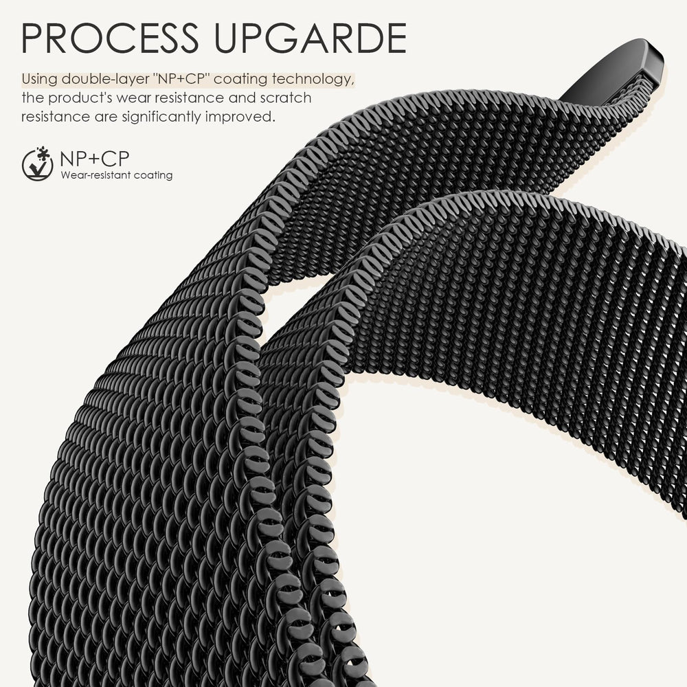 EPULY Original Milanese Loop Band compatible across Apple Watch sizes 38–49mm