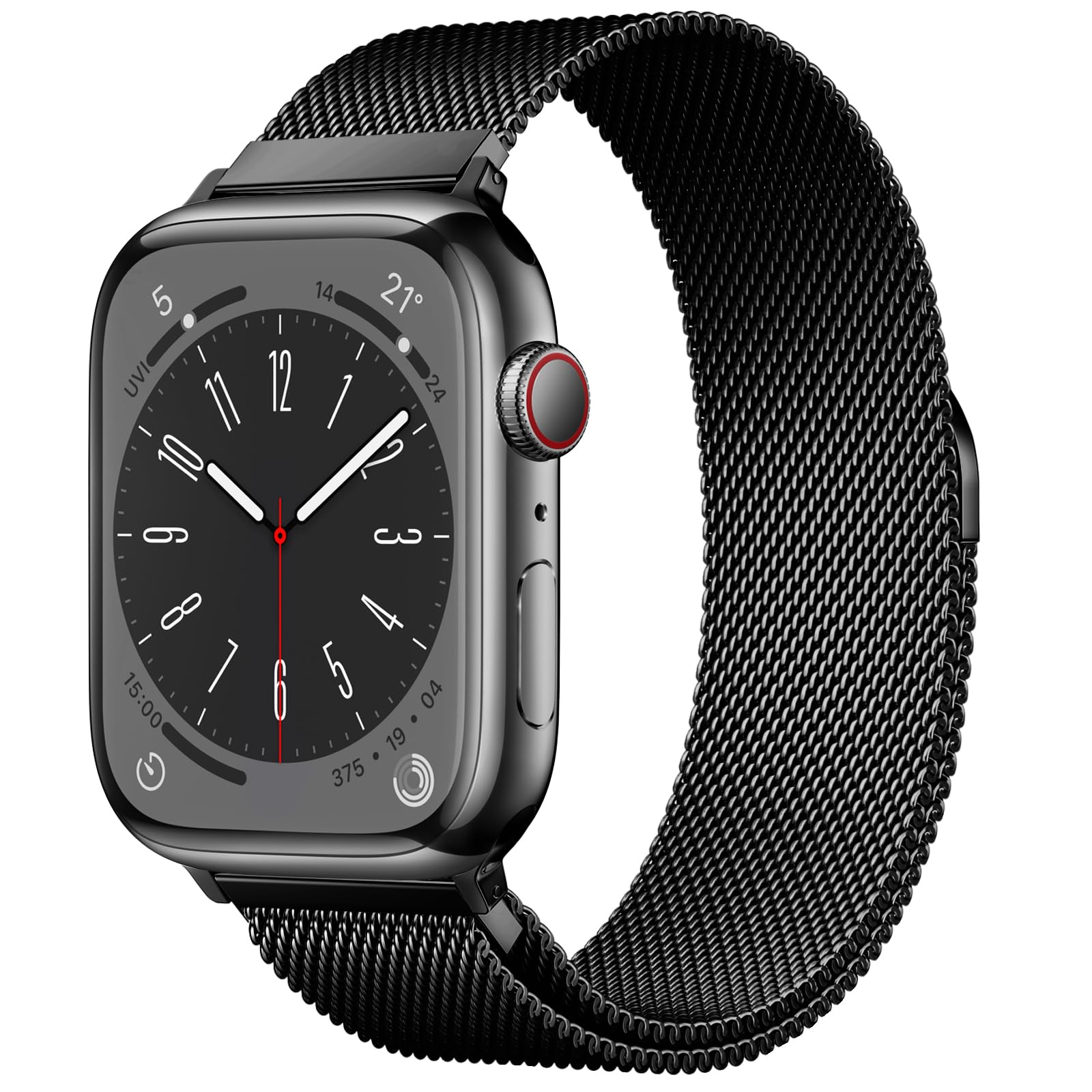 EPULY Original Milanese Loop Band magnet closure closeup showing secure fit
