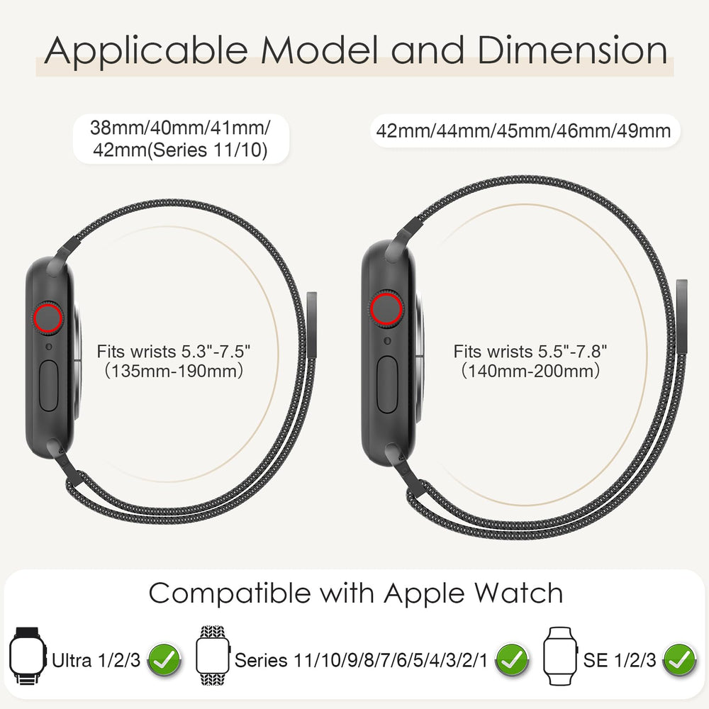 EPULY Milanese Loop Band woven stainless steel texture for all-day comfort