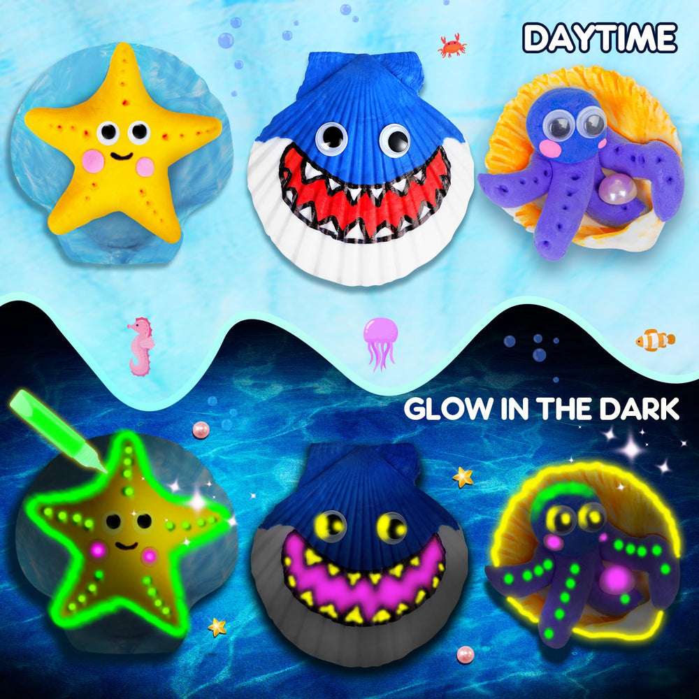 EPUMP glitter glue sparkle adds shimmering accents to seaside shell art