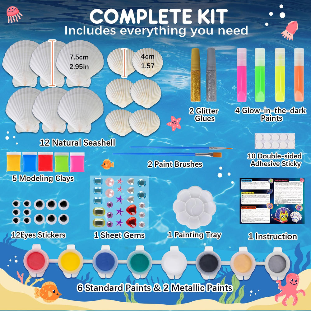EPUMP modeling clays seashell art lets kids sculpt ocean characters