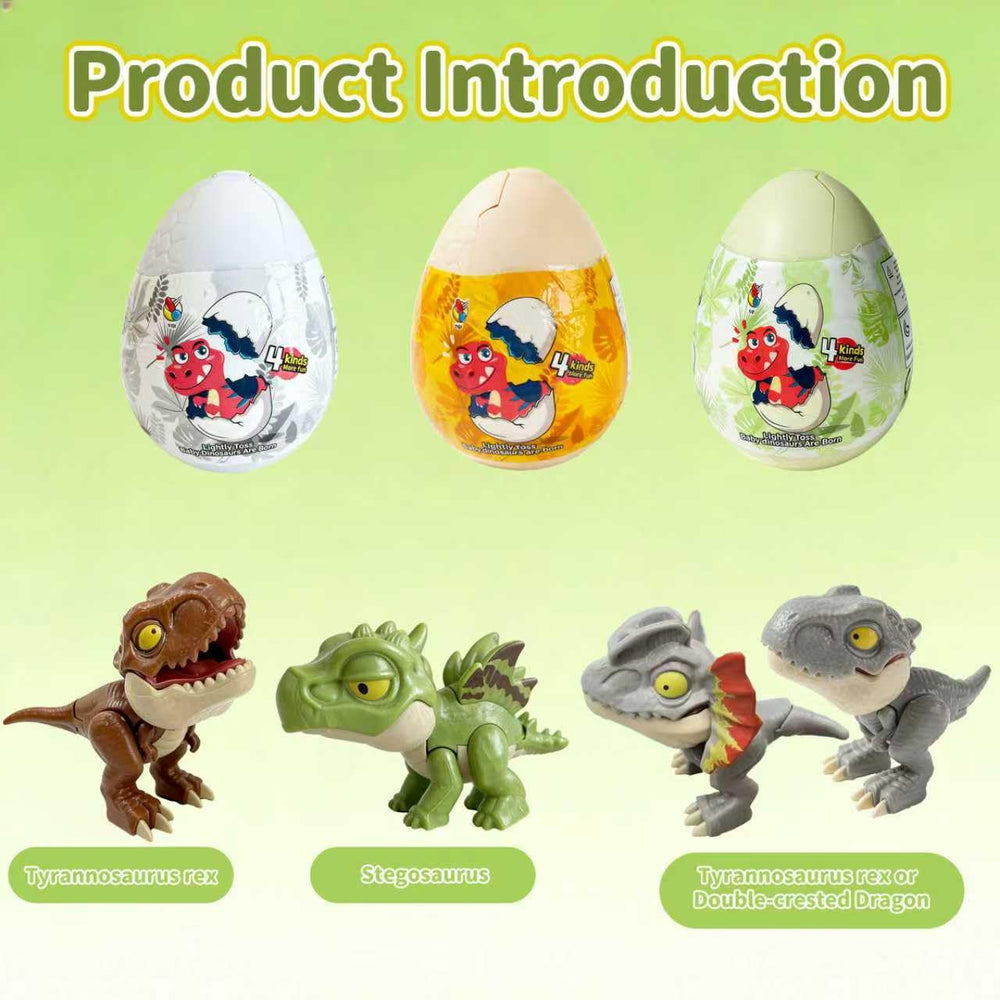 EQOA Easter basket stuffer dinosaur egg promotes hands-on play and curiosity.