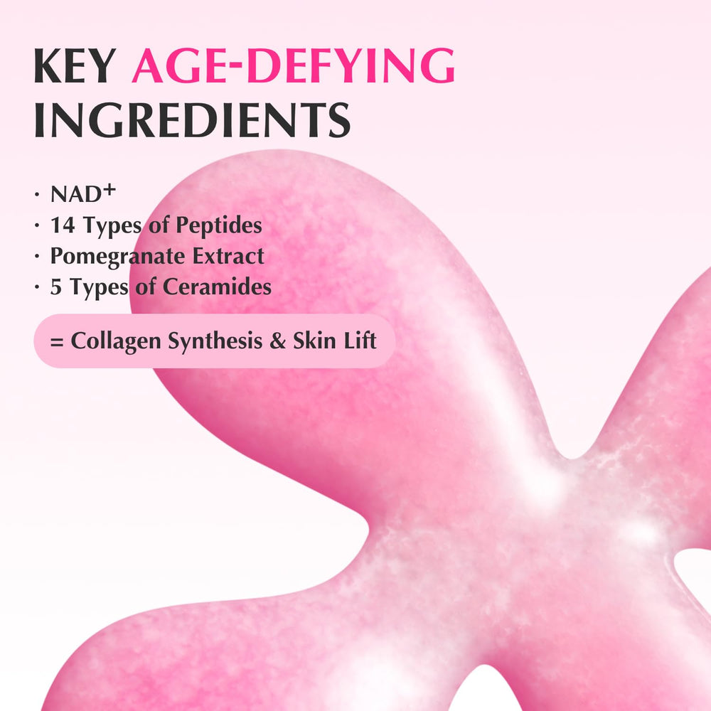 EQQUALBERRY NAD+ Peptide Serum with ceramides hydrates and shields skin.
