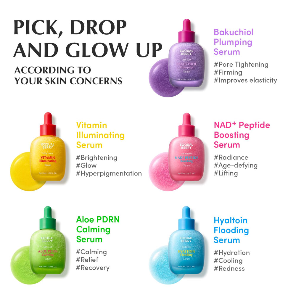 EQQUALBERRY NAD+ Peptide Serum designed to support a firmer look and elasticity.