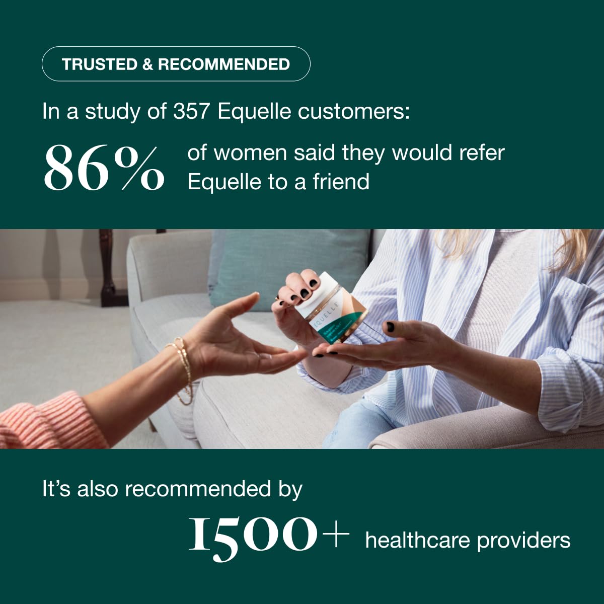 Equelle bone-health-support bottle for long-term vitality.