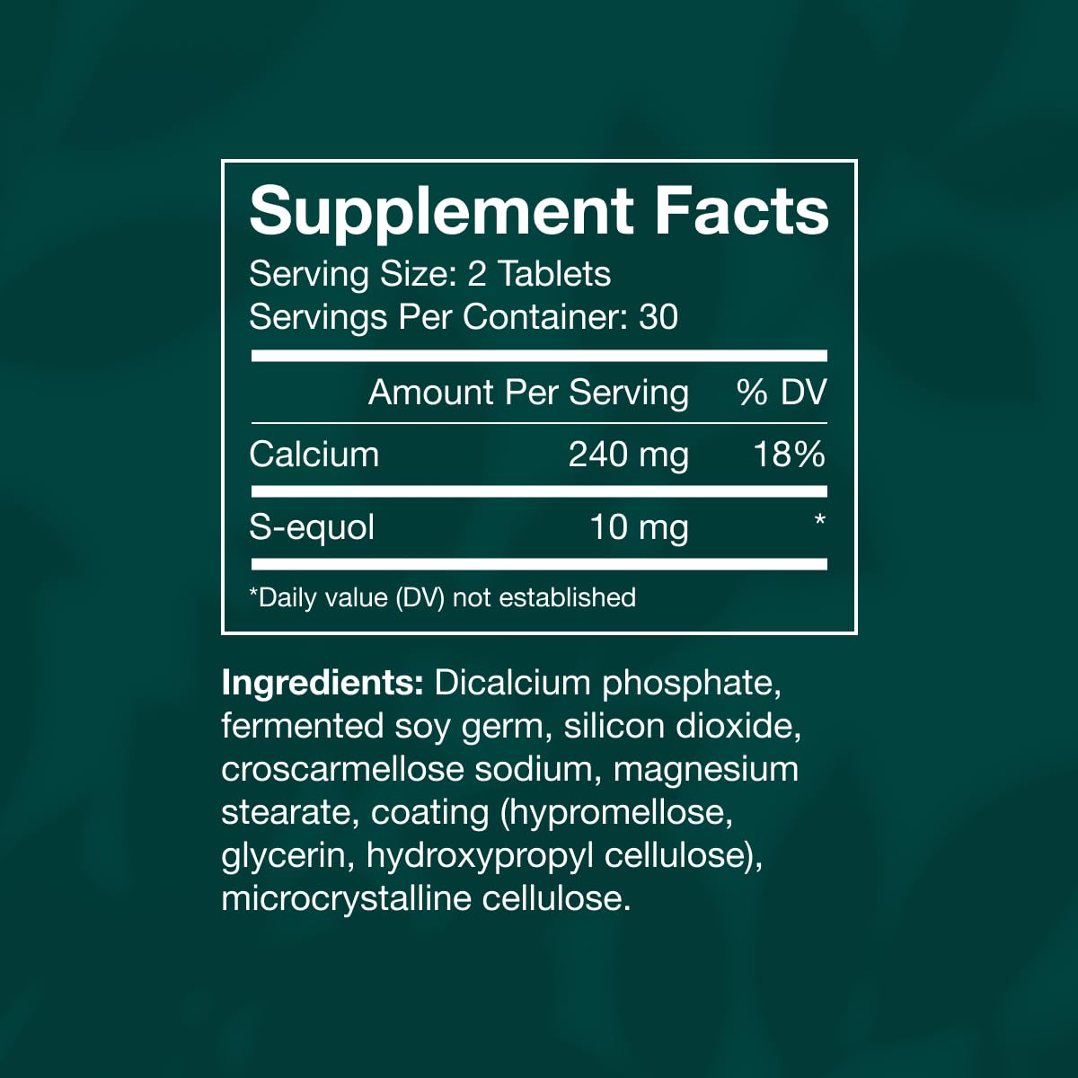 Equelle hormone-free non-prescription label emphasizing hormone-free relief.
