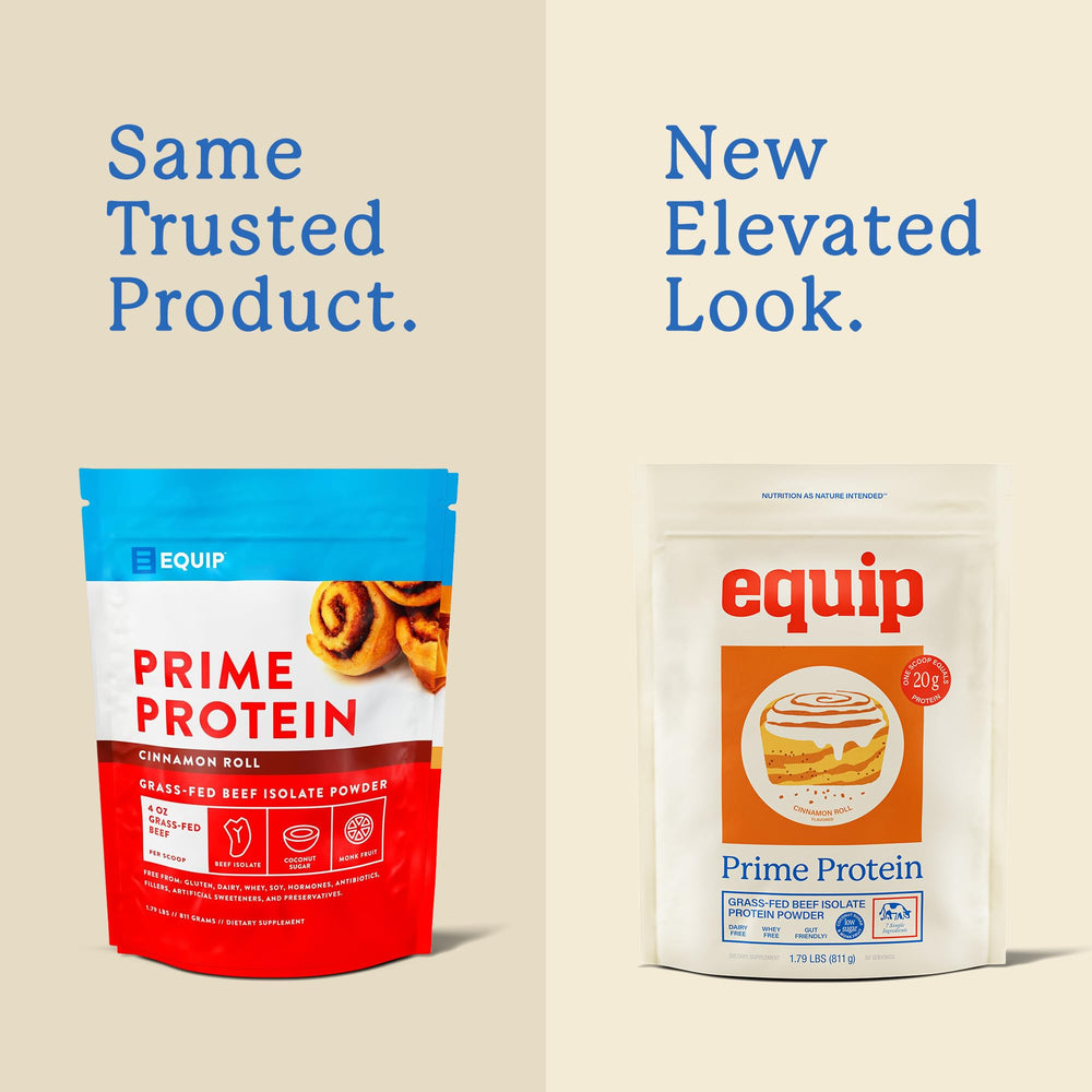 Equip Prime Protein scoop ready to blend for quick workouts.
