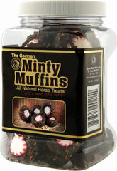 Friandise naturelle Equus Magnificusinc muffin menthe, idéale pour l'entraînement et le renforcement positif.