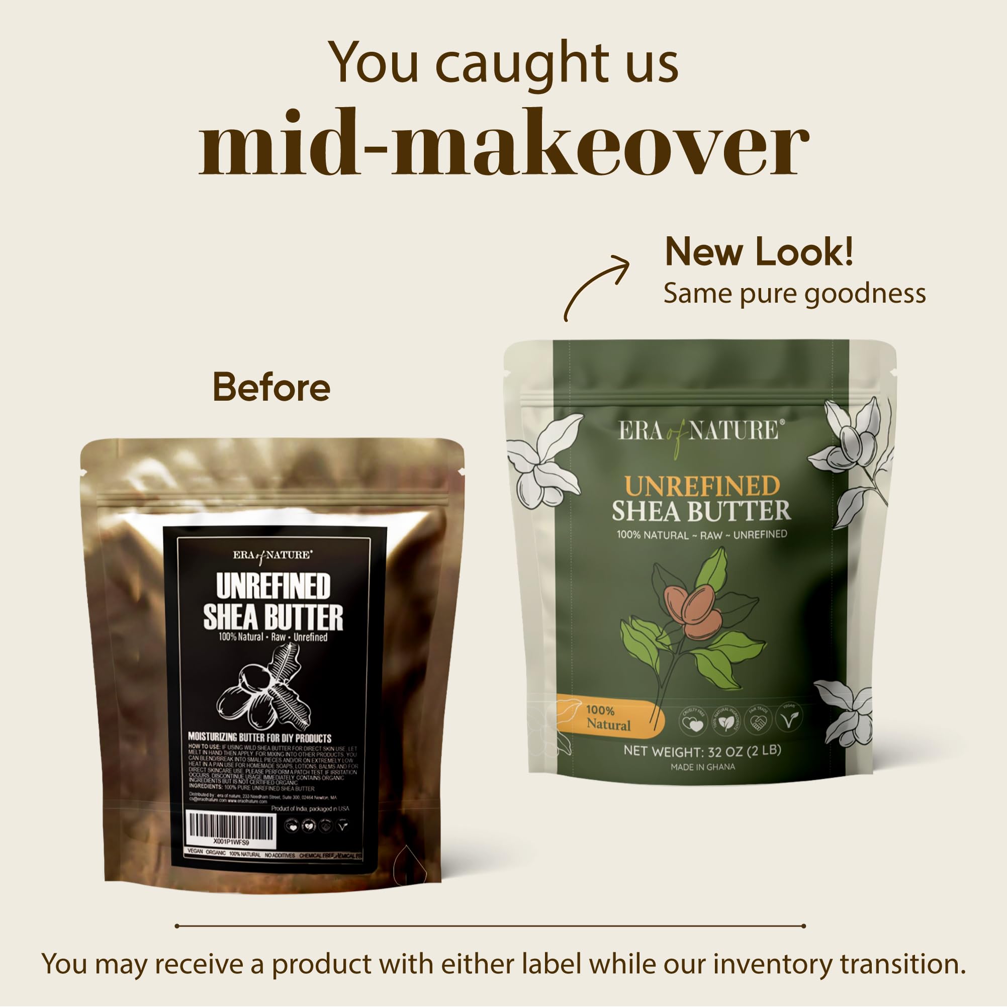 Era of Nature close-up texture highlights creamy consistency for DIY cosmetics.