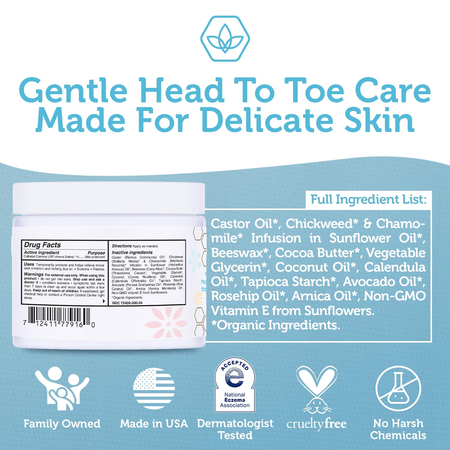 4oz Era Organics Healing Ointment packaging for convenient use