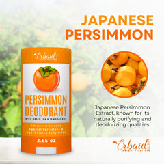 Erbaid Persimmon Deodorant underarm usage scene for long lasting freshness