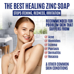 Erbaid Pyrithione Zinc Bar body—gentle daily wash for irritated skin