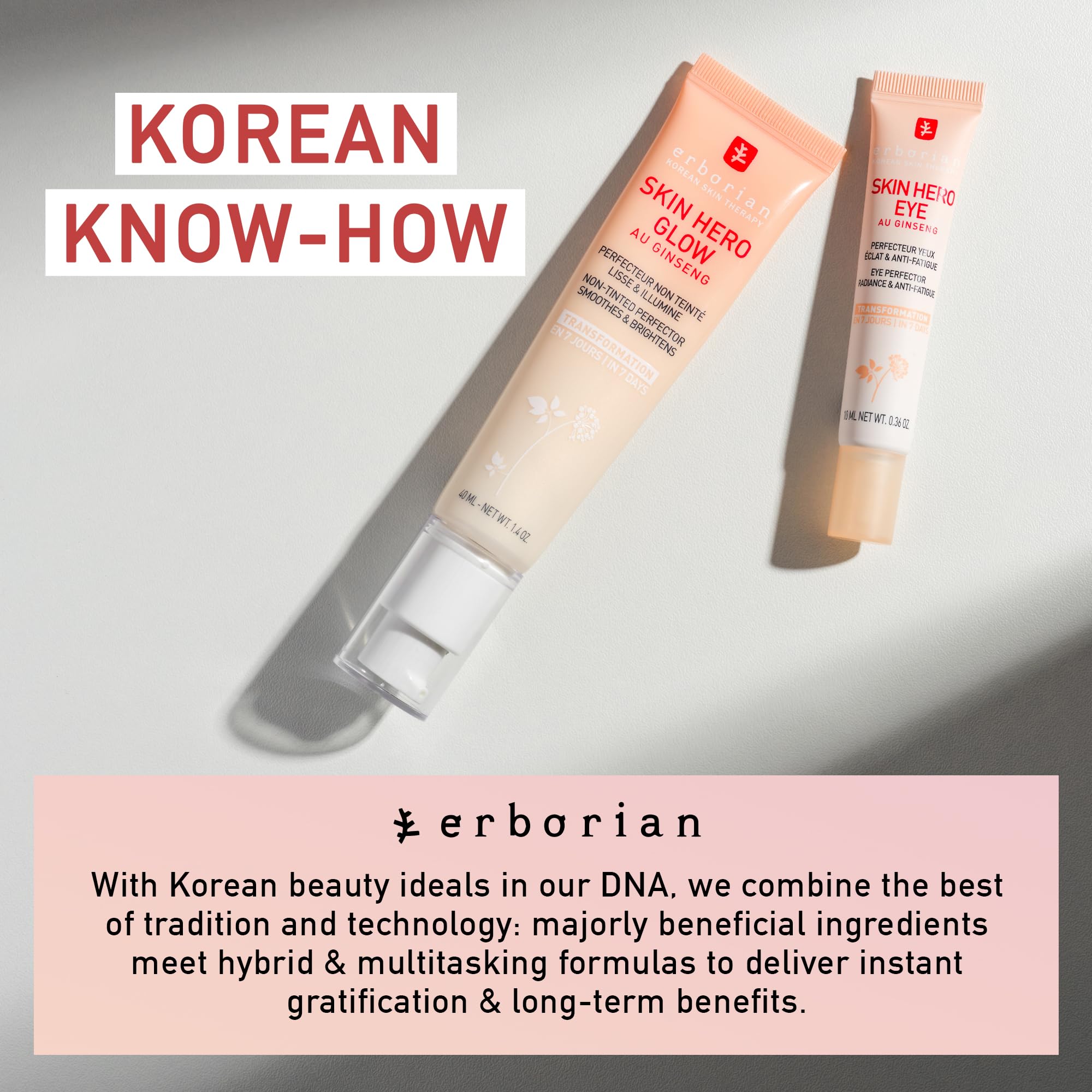 Erborian Skin Hero Eye Cream Brightening Effect seen on delicate under-eye skin