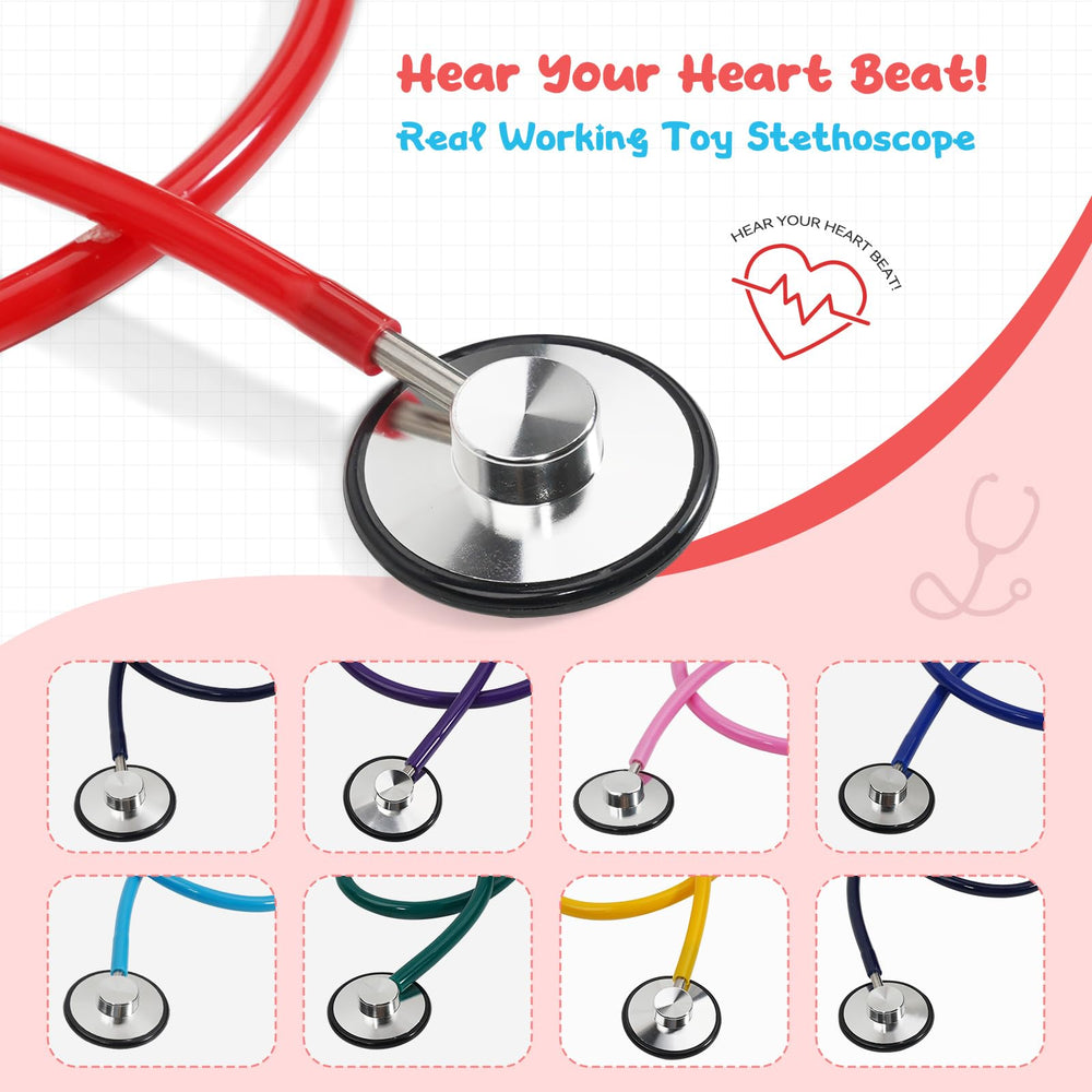 ERDOGLY detachable-earbuds stethoscope safety note included.