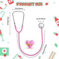 ERDOGLY play doctor set pink stethoscope highlight for storytelling pretend play.