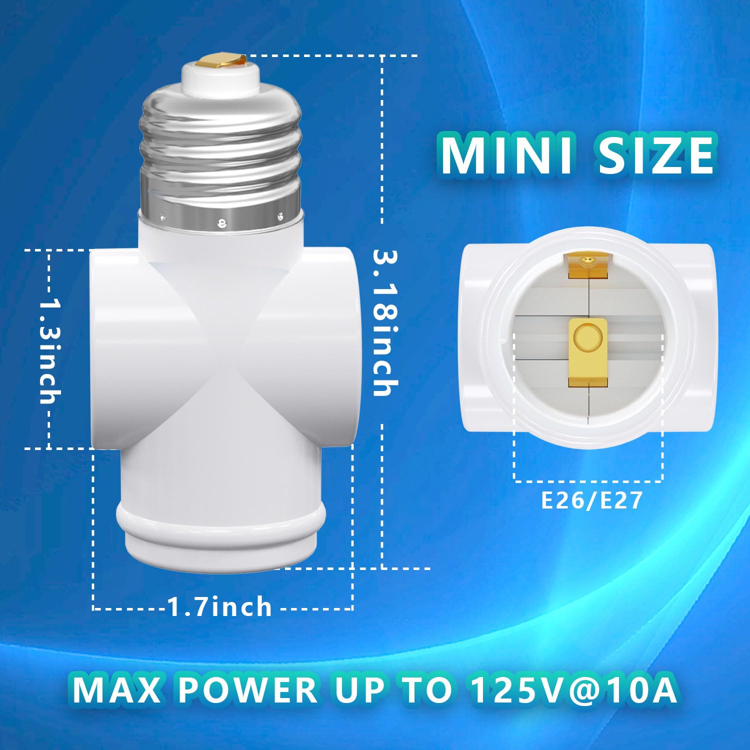 erqiliji e26 socket to outlet setup shows straightforward installation
