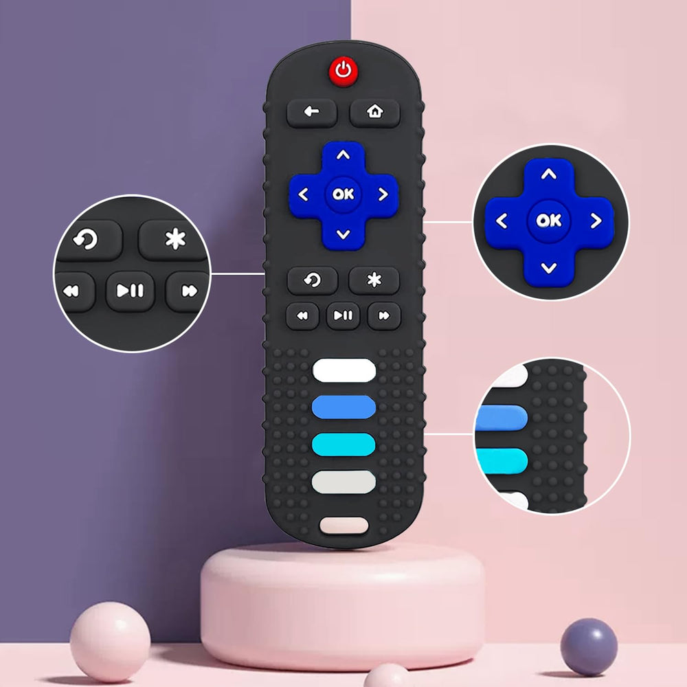 ERSIHUA remote-shape teether doubles as a candy mold for fun.