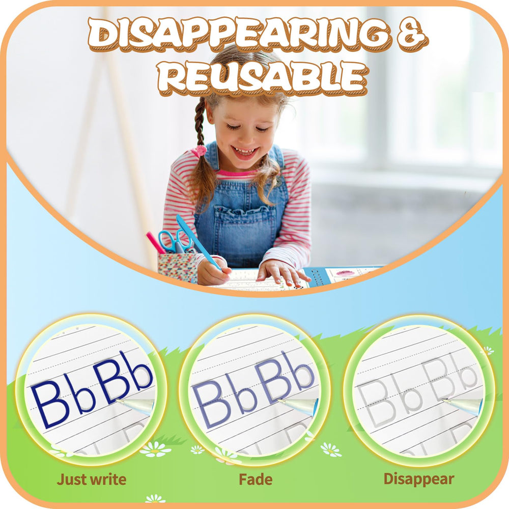 ESAUYB clear printed pages help kids learn alphabet and numbers with ease.