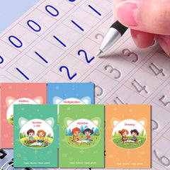 ESAUYB magic practice copybook packaging shows a complete kid-friendly set for reuse.